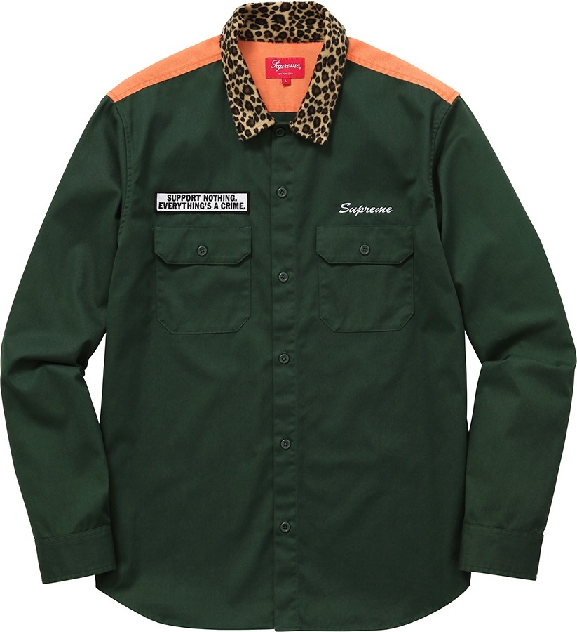 Leopard Collar Work Shirt view 2